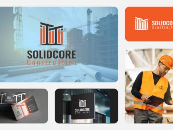 Solidcore Construction Logo Design for Strength and Progress
